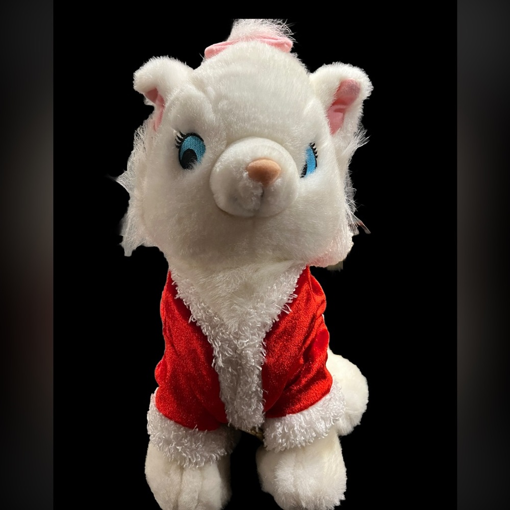 WHITE CAT Aristocats MARIE RARE stuffed animal Disney Store Plush Christmas 12”